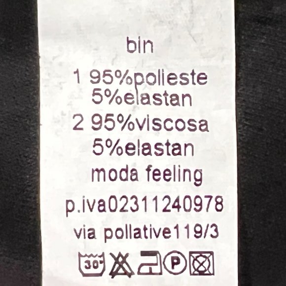 Moda Italia Black Brown Retro Long Sleeve Shift Dress Size S - Picture 4 of 4